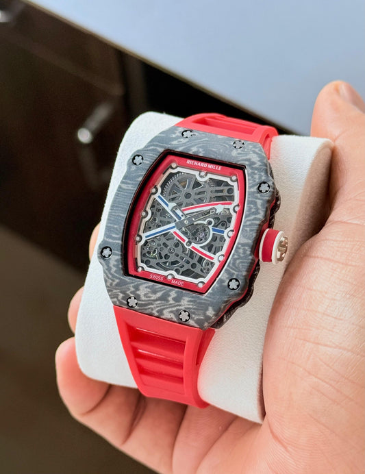 Richard Mille RM Style Red Skeleton Men's Watch 44mm | Premium Luxury Watch