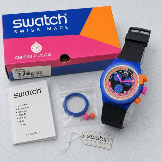 Swatch Blue Rebel Chronograph Unisex Watch