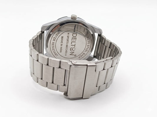 Delton Men's Green Dial Stainless Steel Watch – Premium Multi-Function Wrist Watch