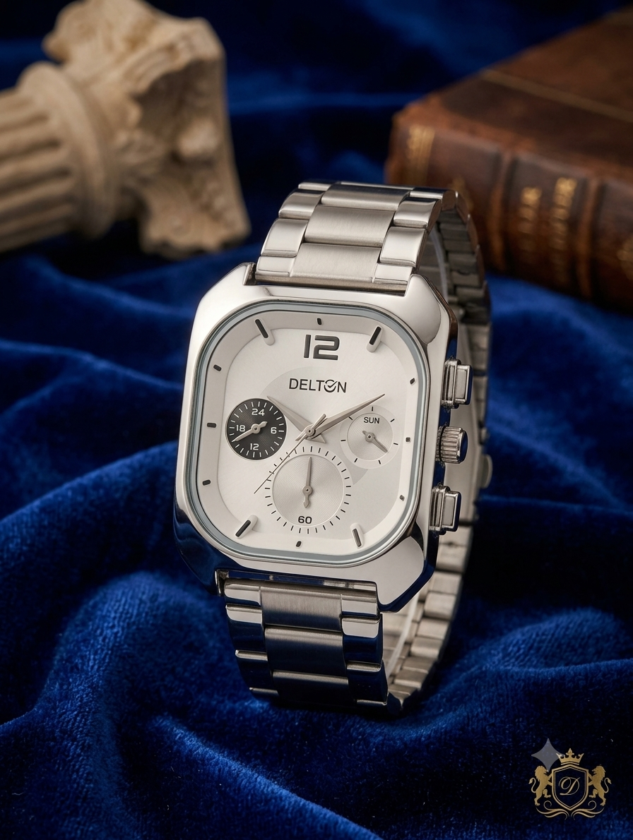 DELTON Quaria Stainless-Steel Watch