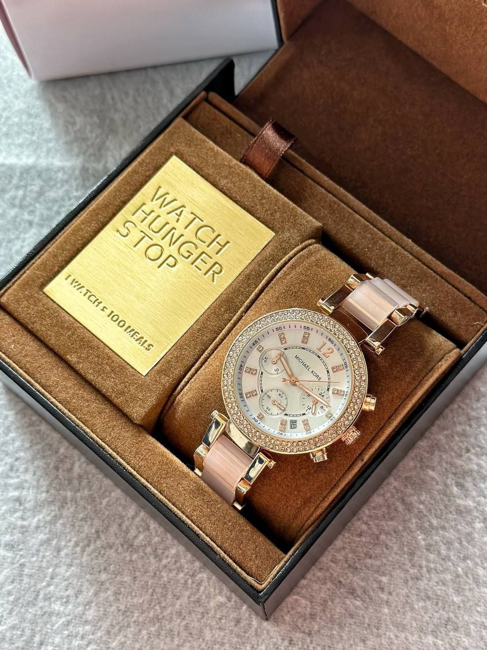 Michael Kors MK5774 White & Gold Women's Chronograph Watch
