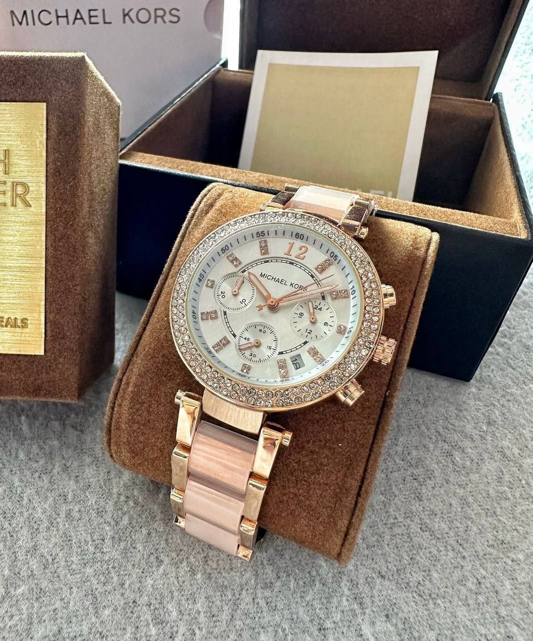 Michael Kors MK5774 White & Gold Women's Chronograph Watch