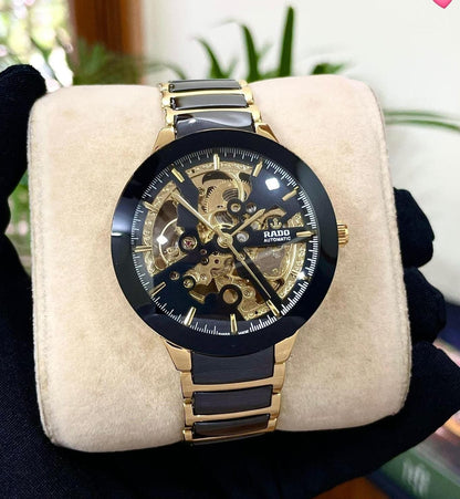 Rado HyperChrome Skeleton Gold Automatic Watch