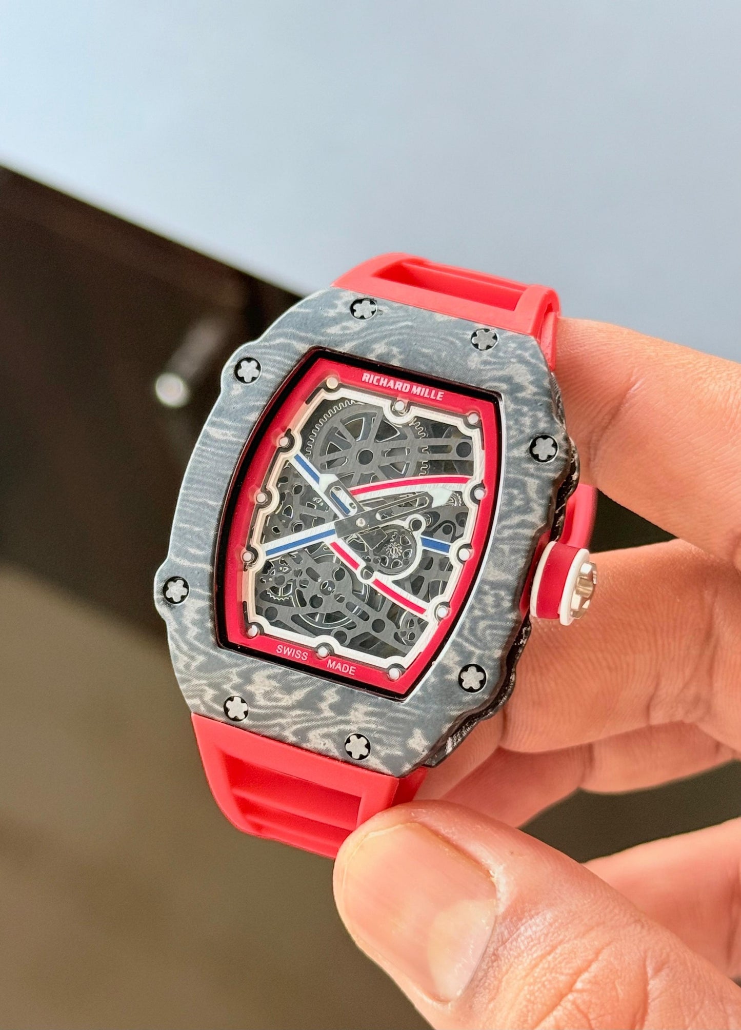 Richard Mille RM Style Red Skeleton Men's Watch 44mm | Premium Luxury Watch