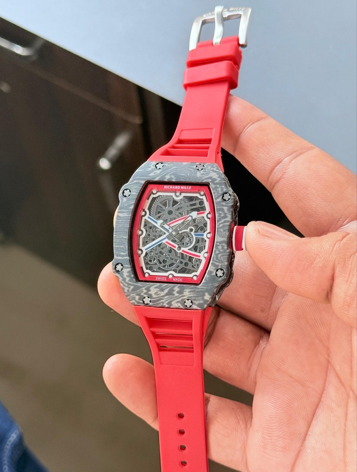 Richard Mille RM Style Red Skeleton Men's Watch 44mm | Premium Luxury Watch