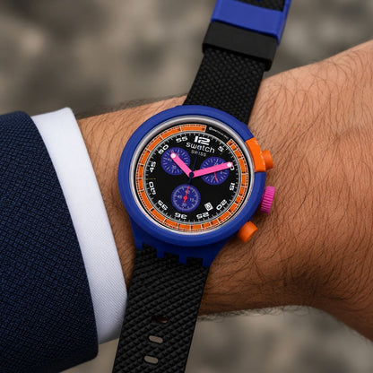 Swatch Blue Rebel Chronograph Unisex Watch