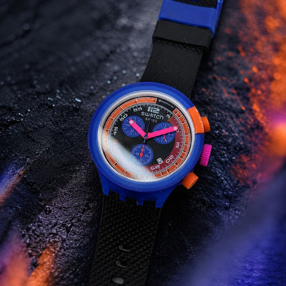 Swatch Blue Rebel Chronograph Unisex Watch