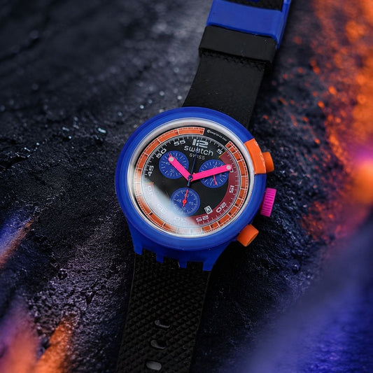 Swatch Blue Rebel Chronograph Unisex Watch