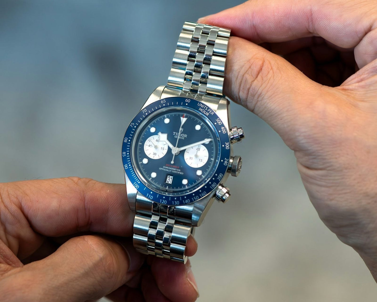 Tudor Black Bay Chronograph Blue Dial Men's Watch – 42mm Stainless Steel Watch