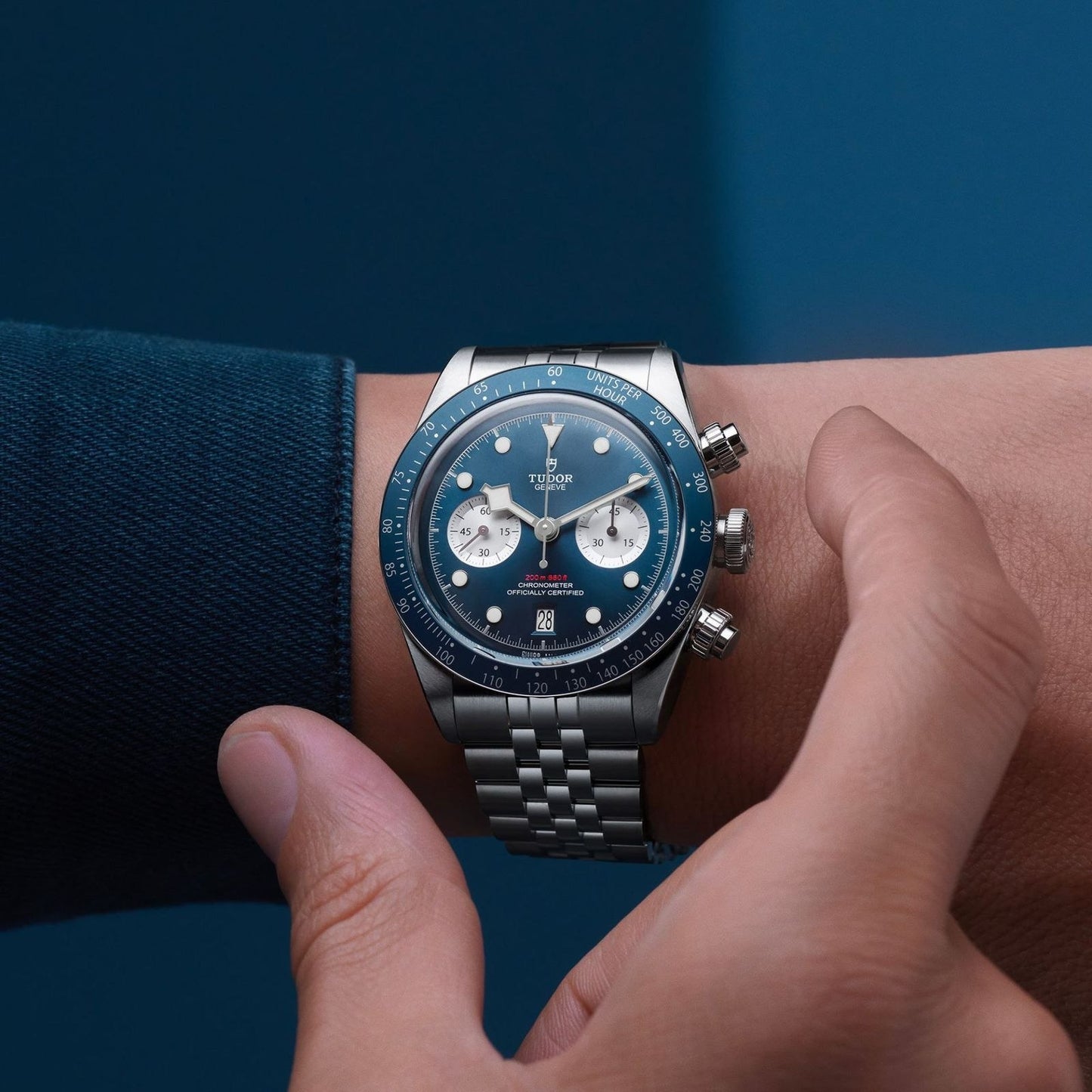 Tudor Black Bay Chronograph Blue Dial Men's Watch – 42mm Stainless Steel Watch