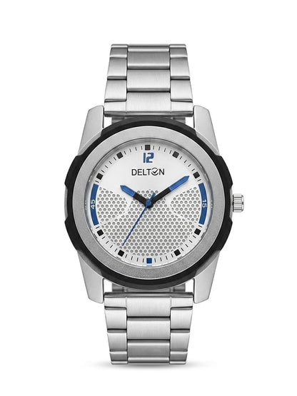 Delton Silver & Blue Men's Analog Watch
