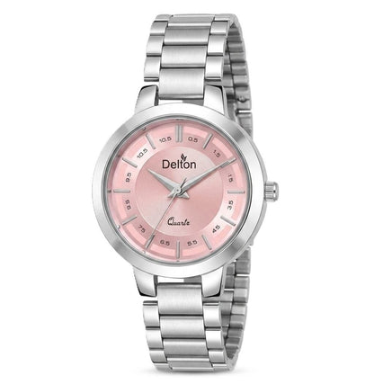 Delton Fashion Women’s Quartz Wrist Watch Pink Dial