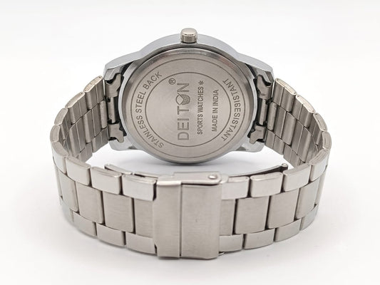 Delton Men's Purple Dial Stainless Steel Watch – Premium Multi-Function Wrist Watch