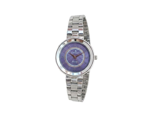 Delton Women’s Purple Dial Stainless Steel Analog Watch