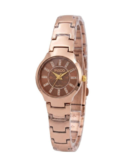 Hado Women’s Rose Gold Dial Stainless Steel Analog Watch
