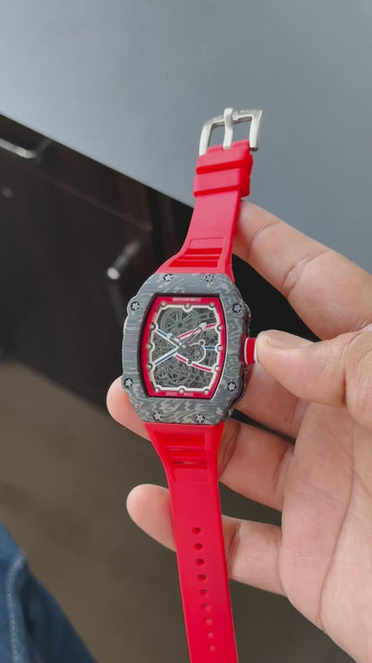 Richard Mille RM Style Red Skeleton Men's Watch 44mm | Premium Luxury Watch