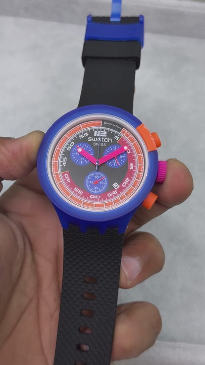 Swatch Blue Rebel Chronograph Unisex Watch