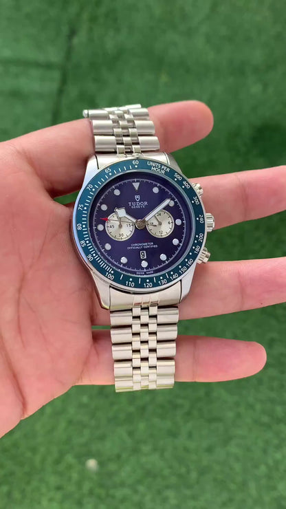 Tudor Black Bay Chronograph Blue Dial Men's Watch – 42mm Stainless Steel Watch